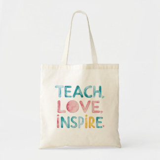 Leer liefde inspireren Motivatie Canvas tas