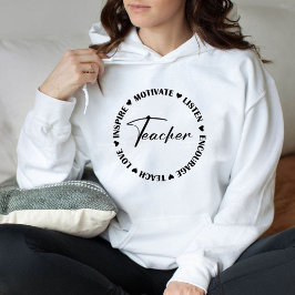 Leer liefde inspireren motiveren luisteren aanmoed hoodie