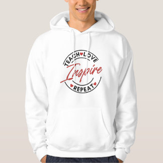 Leer Liefde Inspireren Motiverend  Hoodie