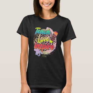 Leer liefde inspireren potlood regenboog terug naa t-shirt