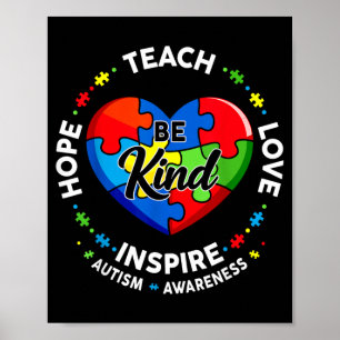 Leer Liefde Inspireren Puzzel voor Leraar Vrouwen  Poster