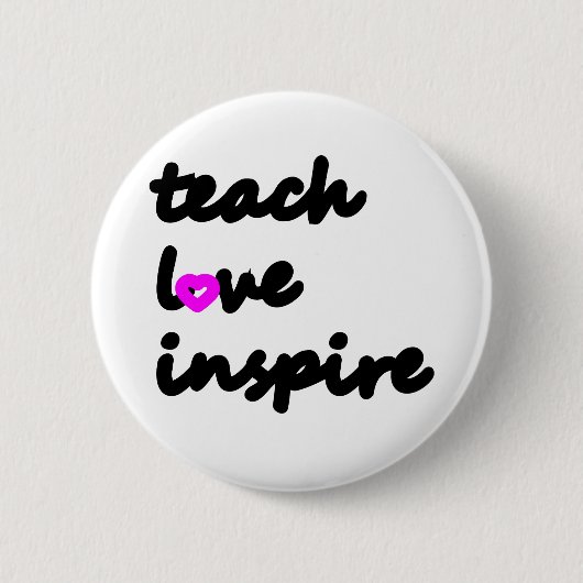 leer liefde inspireren ronde button 5,7 cm (Voorkant)