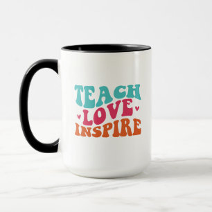 Leer Liefde Inspireren Wordart Mok
