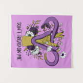 Leer me niet als feministe wandkleed (Voorkant (horizontaal))