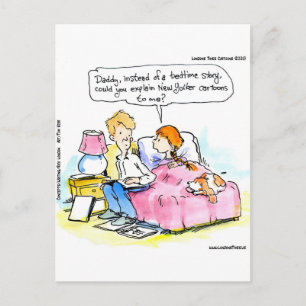 Leer Me Satire Lezen Papa Grappig Briefkaart