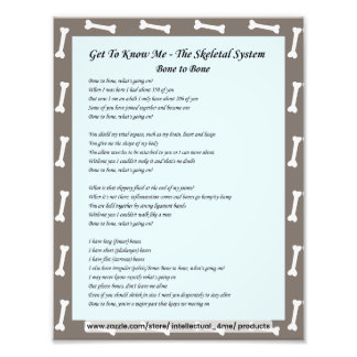 Leer mij kennen - Wetenschap, Skeletstelsel Foto Afdruk