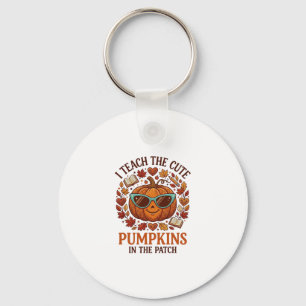 Leer Moppige Pompoenen Patch Halloween Zonnebril_1 Sleutelhanger