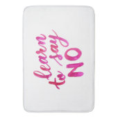 Leer nee zeggen - roze badmat (Voorkant Verticaal)