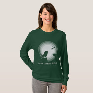 Leer om Alleen te Vechten – Leeuw Onder Maneschijn T-shirt