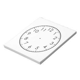 Leer om tijd analoge horloge klok Kinder te vertel Notitieblok