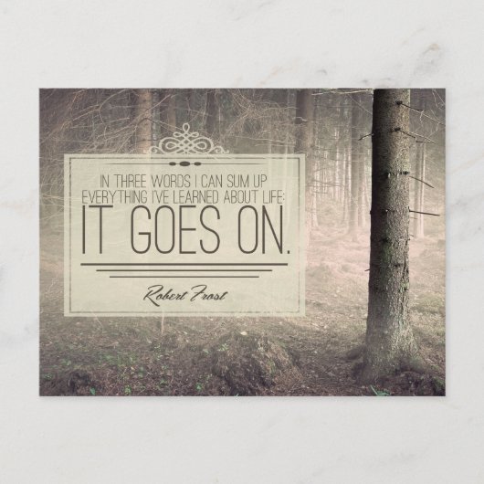 Leer over het leven briefkaart (Voorkant)