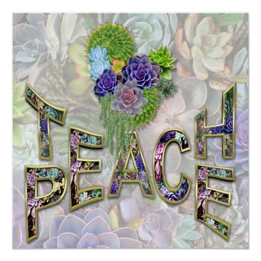 Leer Peace Christmas Gathering geschenken Perfect Poster (Voorkant)