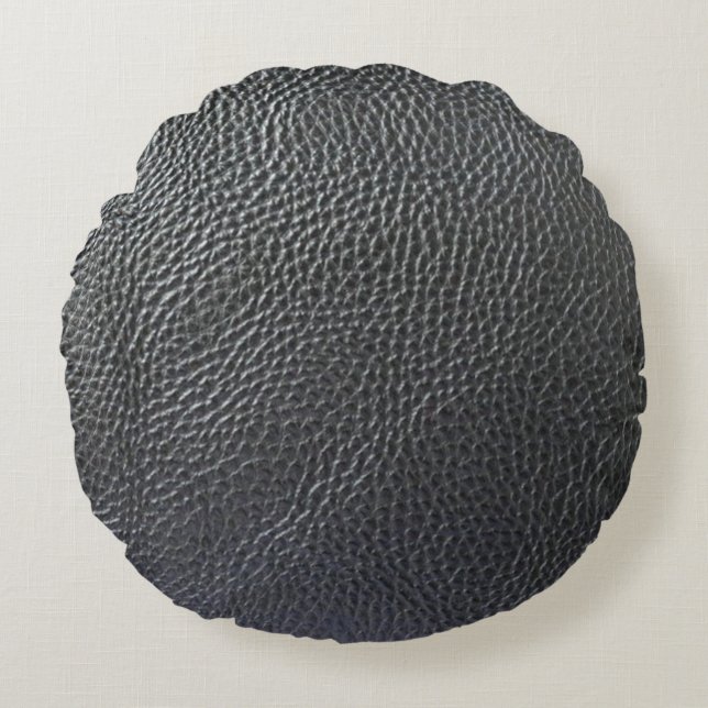 leer rond kussen (Voorkant)