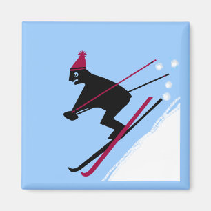 Leer skiën magneet