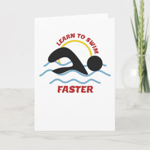 Leer sneller zwemmen - Ontwerp voor wollen zwemmer Kaart
