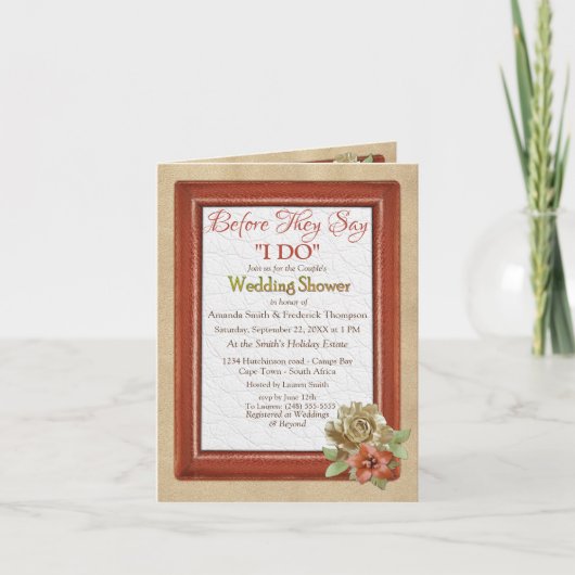 Leer & Suede Textuur Art Couple Douche (Voorkant)