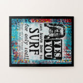 Leer Surf - Funny Vintage Ad Legpuzzel (Horizontaal)