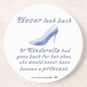 Leer van Cinderella's hoefijzer Zandsteen Onderzetter