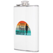 Leer van de Grind die Retro loopt houden Heupfles (Links)