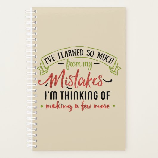 Leer van de Planner van Mistakes (Voorkant)