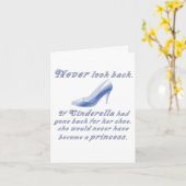 Leer van de Schoen van Cinderella Kaart (Gele Bloem)