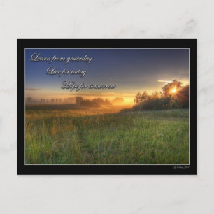 Leer van gisteren.... briefkaart