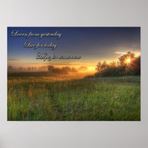 Leer van gisteren..... poster