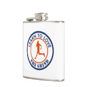 Leer van het kronkelen houden heupfles (Links)