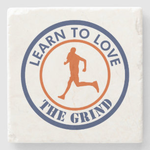 Leer van het kronkelen houden stenen onderzetter