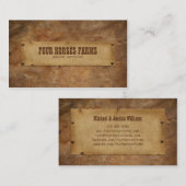 Leer Visitekaartje (Voorkant / Achterkant)