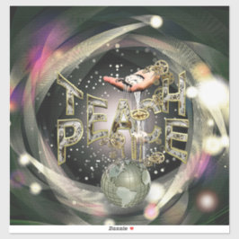 Leer vrede groot sticker