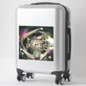 Leer vrede groot sticker (Koffer)