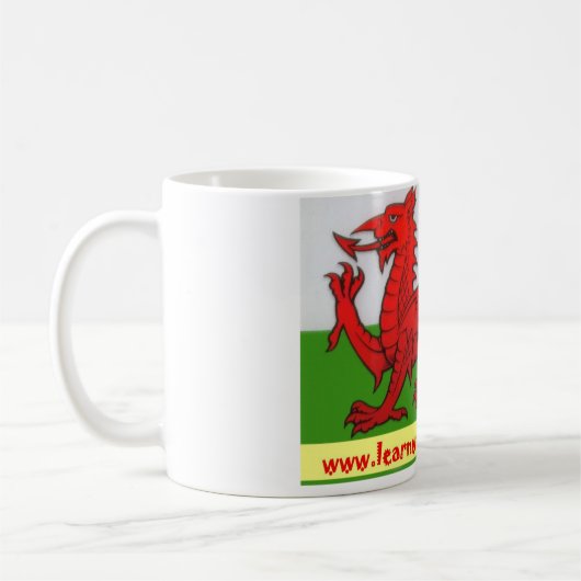 Leer Welsh Podcast Mok (Links)