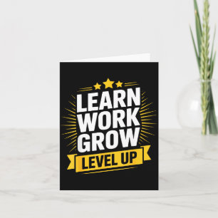 Leer Werk Groei Niveau Motivatie Groei Inspiratie Kaart
