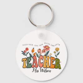 Leer ze van ze houden om te kijken. Gepersonalisee Sleutelhanger