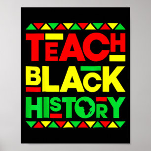Leer Zwarte Geschiedenis Melanine Afro Afrikaanse Poster