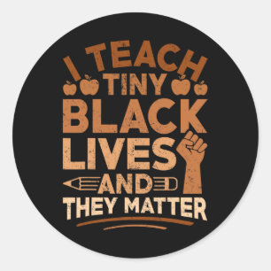 Leer zwarte levens en ze drinken thee van de Black Ronde Sticker