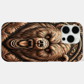 Leerachtig uitziend Beer Angry Head Case-Mate iPhone Case (Achterkant (horizontaal))