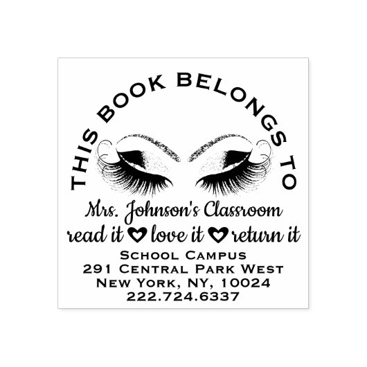 Leerbalketiket Rozen Advertentienaam Ogen Rubberstempel (Afrduk)