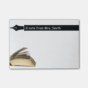 Leerboekje en pen post-it® notes