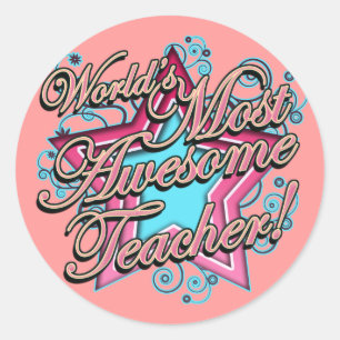 Leerdag Ronde Sticker