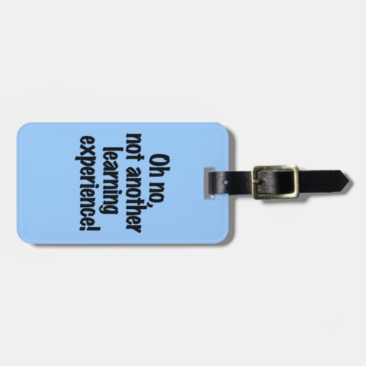 Leerervaring Bagagelabel (Voorkant horizontaal)