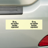 Leerervaring Bumpersticker (Op auto)
