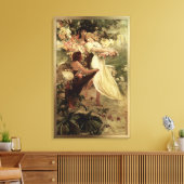 Leergeest van Alphonse Mucha Canvas Afdruk (Insitu (Woonkamer))
