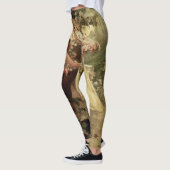 Leergeest van Alphonse Mucha Leggings (Links)
