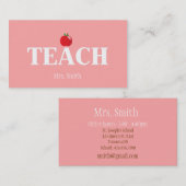 Leerkaart Contactkaartje (Voorkant / Achterkant)