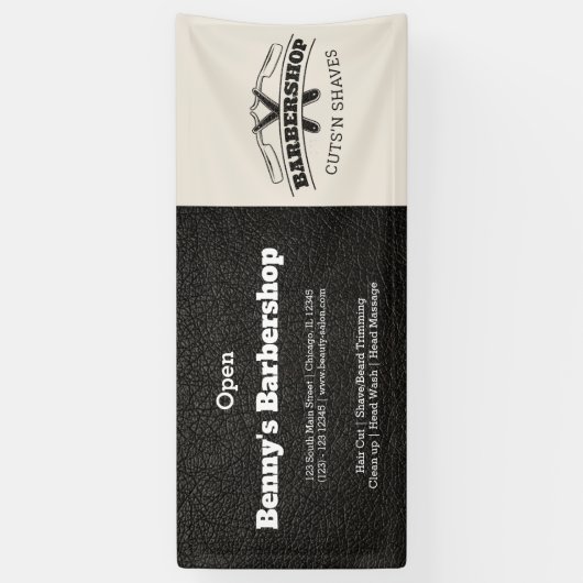 Leerkleder Spandoek (Verticaal)