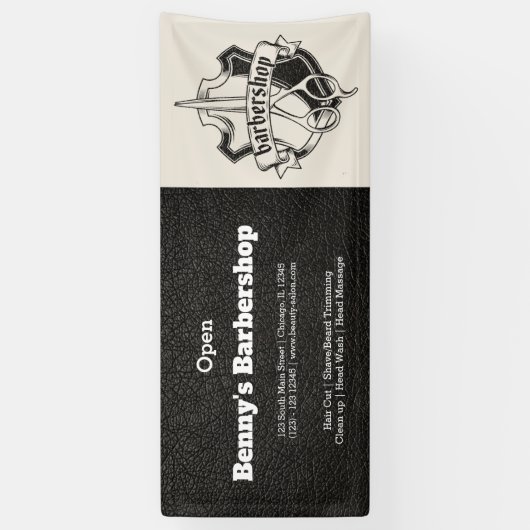 Leerkleder Spandoek (Verticaal)