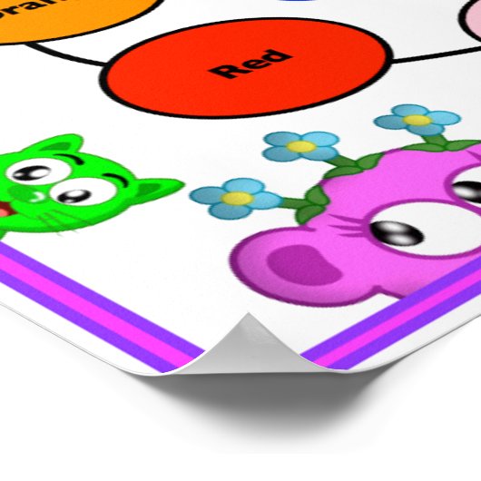 LEERKLEUREN MET PLANETPEEK-A-BOO POSTER (Hoek)