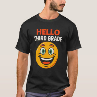 Leerkracht Hallo Derde Klas Schattige Vrouw Terug  T-shirt